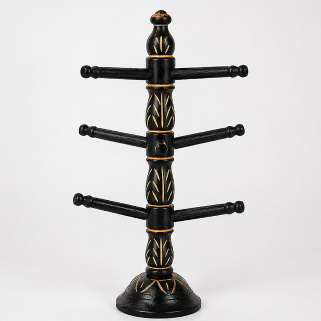 BIGNAY Wooden Bangle Stand Organizer | Bracelet & Watch Display Holder | Jewelry Storage Rack for Dressing Table, Home & Retail Display