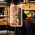 LED Neon Open Sign – Ultra Bright White & Yellow 22.8x11.8"