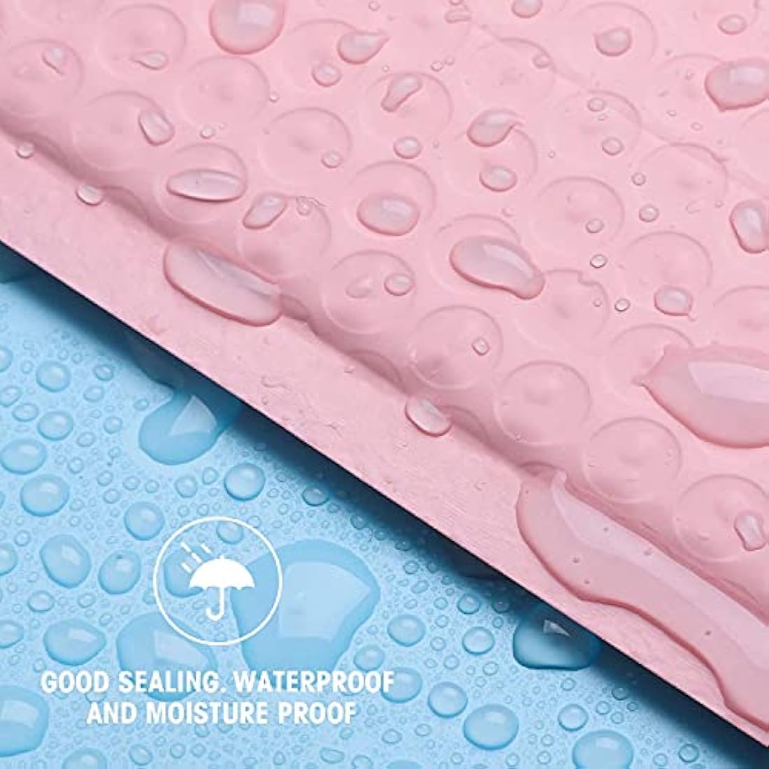 Switory Poly Bubble Mailers – 25 Pack Padded Envelopes, Pale Pink, 26.7x38cm