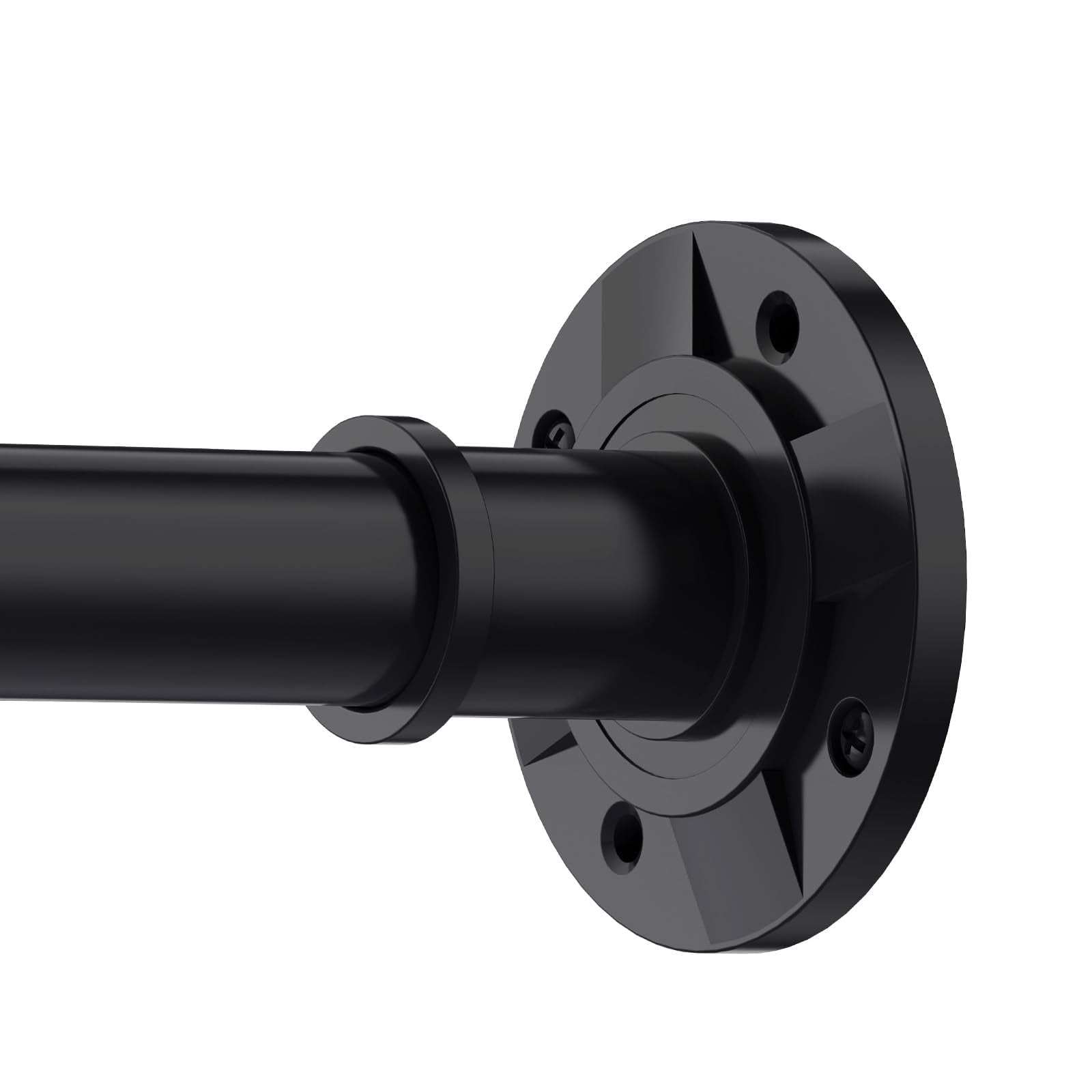 Jolof Store Matte Black Stainless Steel Tension Shower Curtain Rod