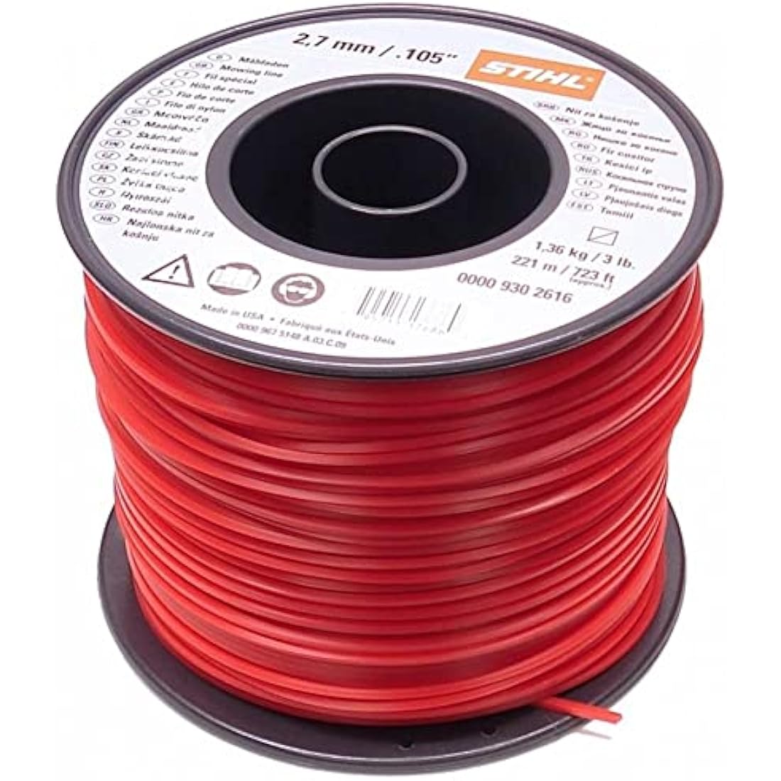 Stihl Nylon Trimmer Line 2.7 mm x 208 m – Brushcutter Wire 0000 930 2616