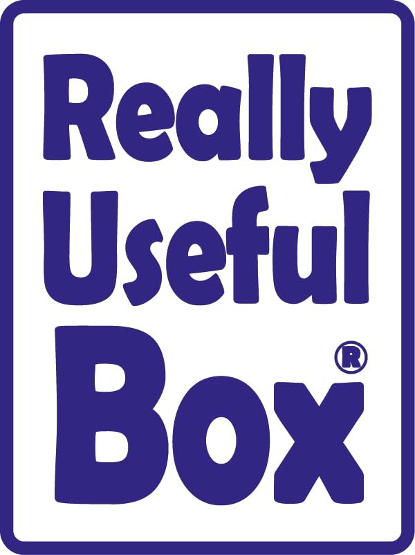 Really Useful Box 24.5L Clear Plastic Storage Bins - Pack of 4