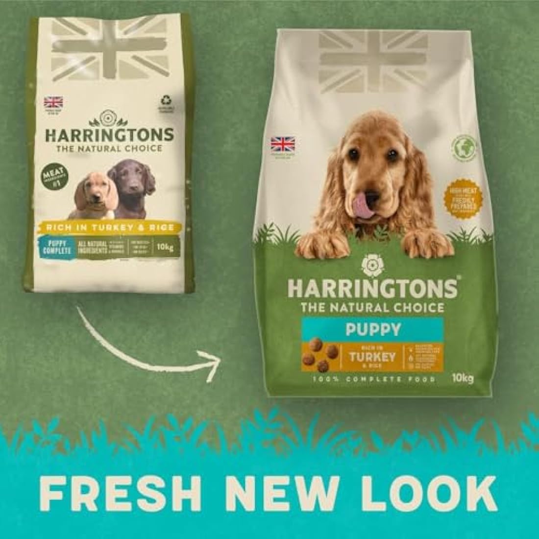 Harringtons Puppy Dry Dog Food – Natural Turkey & Rice Kibble, 10kg