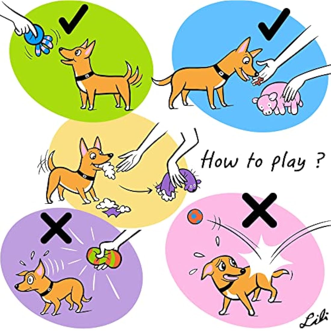 Chiwava 4-Pack Squeaky Latex Dog Toys – Small Puppy Interactive Fetch Set