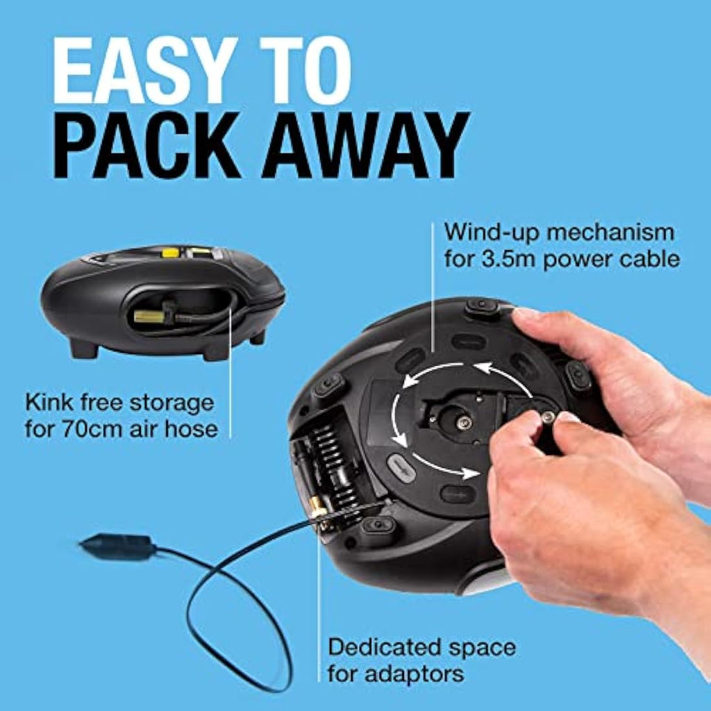 Ring Automotive Tyre Inflator – Rapid Digital Air Compressor with Gauge