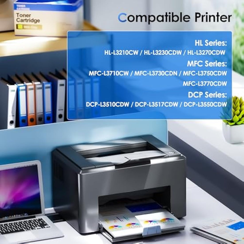 NOGIVY TN247 TN243 Compatible Toner Cartridges for Brother - 5-Pack Multipack