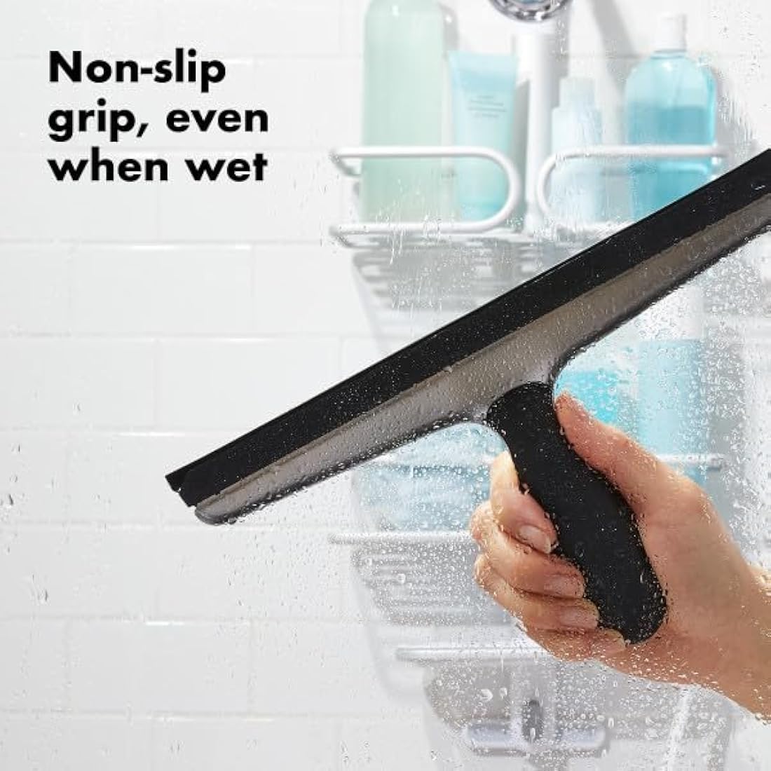 OXO Good Grips Shower Squeegee – Stainless Steel Bathroom Cleaner