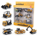 6-Pack Diecast Construction Vehicle Toy Set for Boys