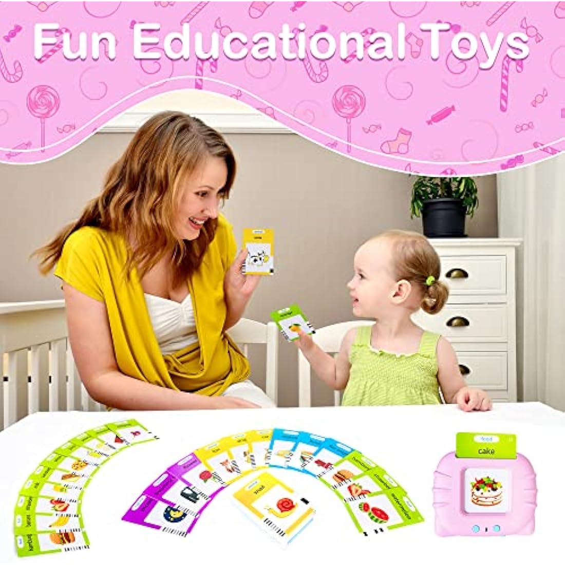 Jolof Store Talking Flash Cards – 224 Words Montessori Learning Toy
