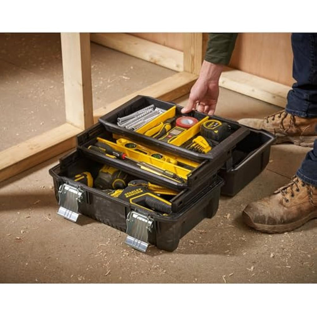 Stanley Fatmax Cantilever Tool Box – Heavy-Duty Storage with Shelf