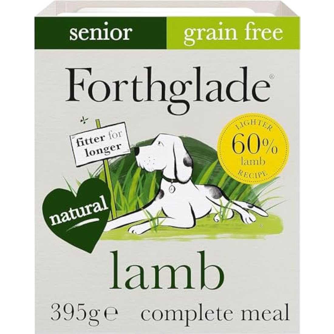 Forthglade Senior Wet Dog Food | Grain Free Lamb & Veg (18 x 395g)
