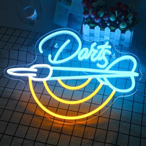 Horseneon Dartboard Neon Sign – LED Wall Decor for Bar and Game Room