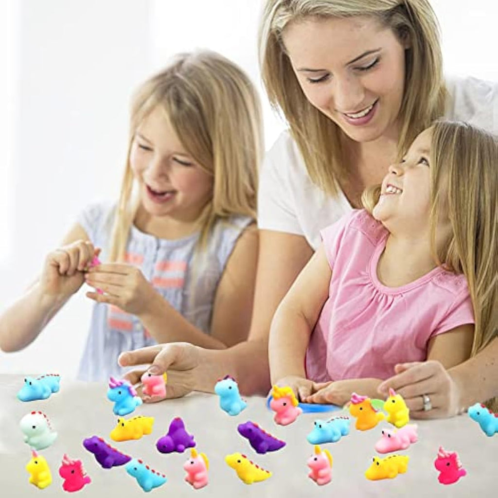 Jolof Store 30P Mini Dinosaur Mochi Squishy Toys | Kawaii Fidget Party Favors