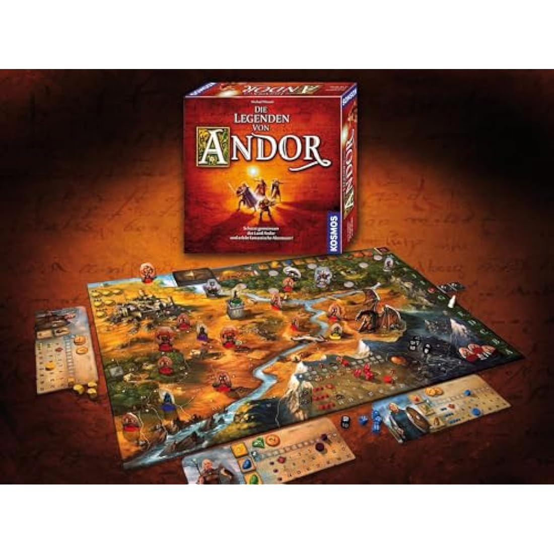 Kosmos Die Legenden von Andor – Kooperatives Fantasy Brettspiel