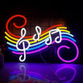 Jolof Store Musical Note Neon Sign – LED Wall Decor for Music Studio