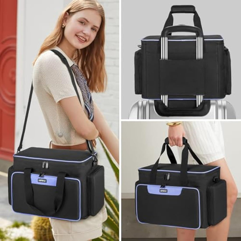 LEFOR·Z Sewing Machine Carrying Case – Large Universal Storage Bag, Black