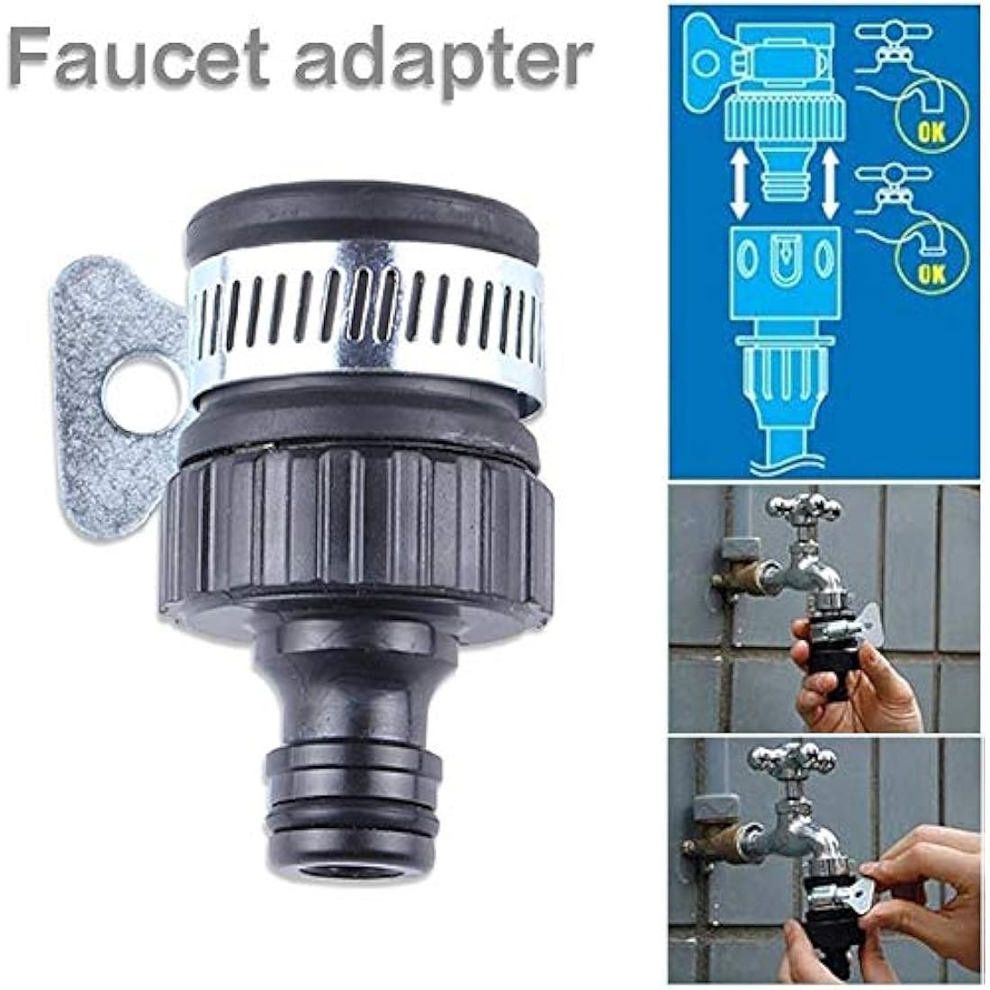 BABADU 20-Pack Garden Hose Connector Kit – Quick Connect Fittings Set