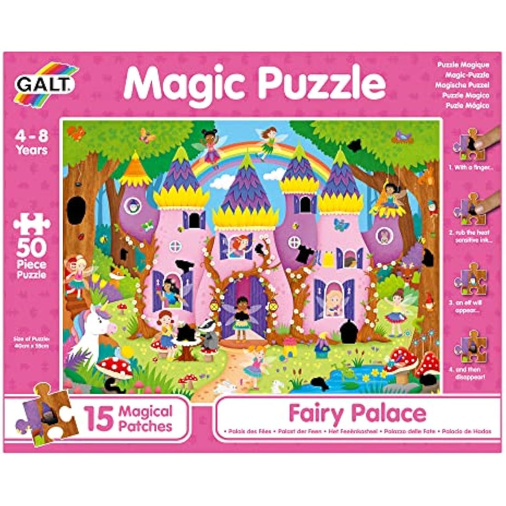 Galt Toys Magic Fairy Palace Jigsaw Puzzle – 50-Piece Rub-and-Reveal Toy