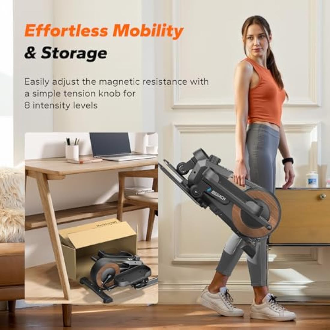 MERACH Under Desk Elliptical - Electric Seated Pedal Exerciser for Seniors