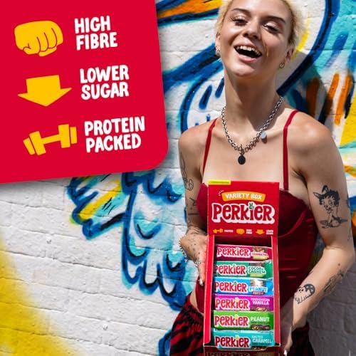 Perkier Variety Box – 18 Vegan Protein & Fibre Fruit and Nut Bars