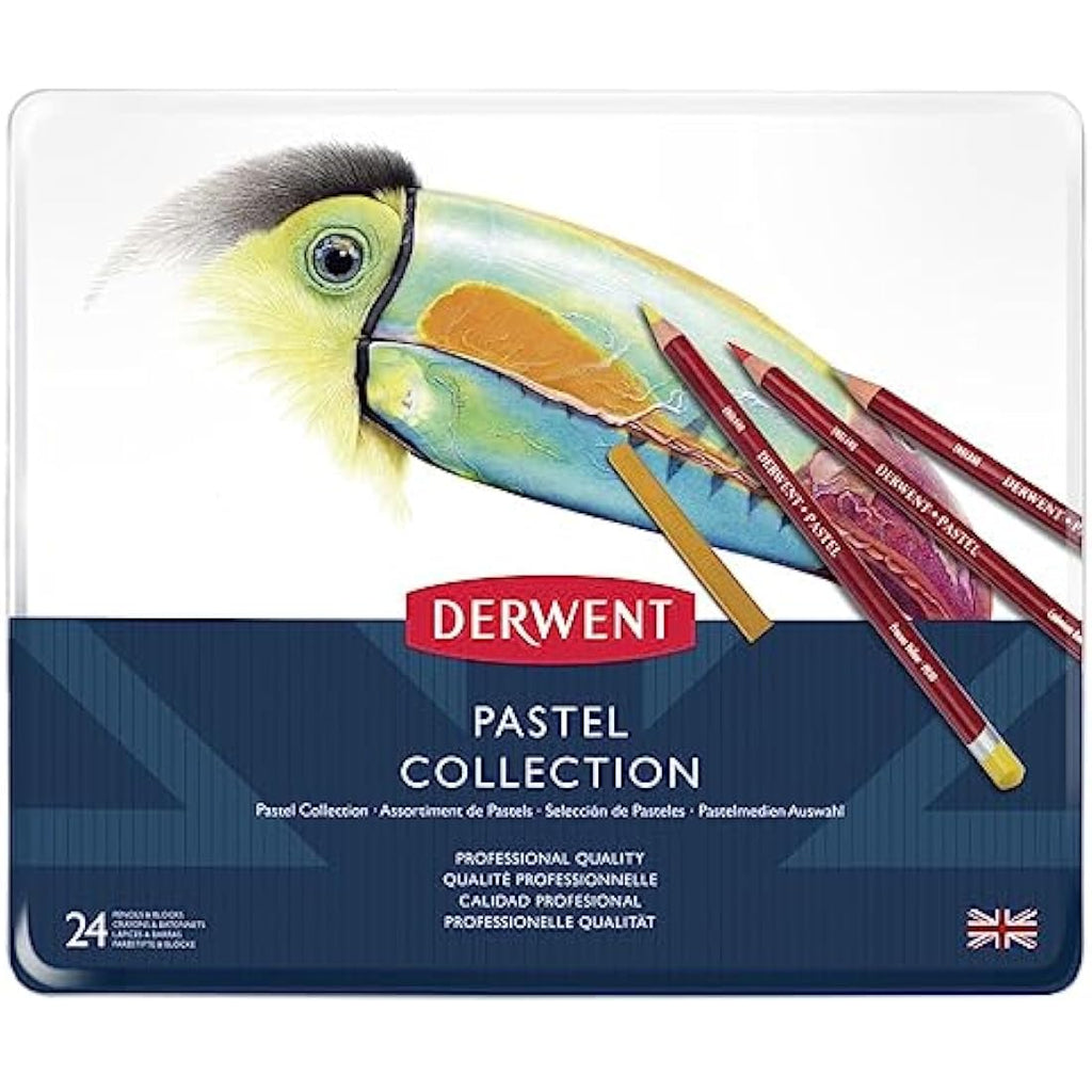 Derwent Pastel Collection Sampler Kit – 24 Piece Professional Art Set