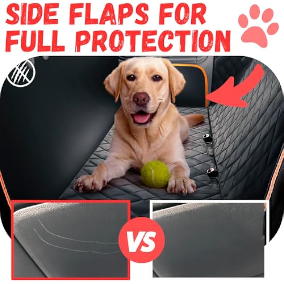 Jolof Store Dog Car Seat Cover – Waterproof Non-Slip Hammock for SUV & Truck
