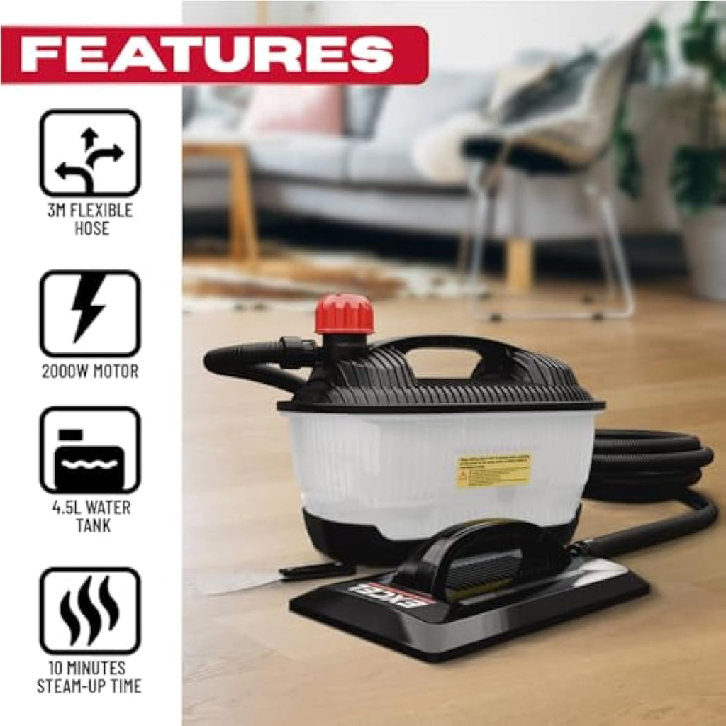 Excel 2000W Electric Wallpaper Steamer Stripper - 4.5L Tank | 240V