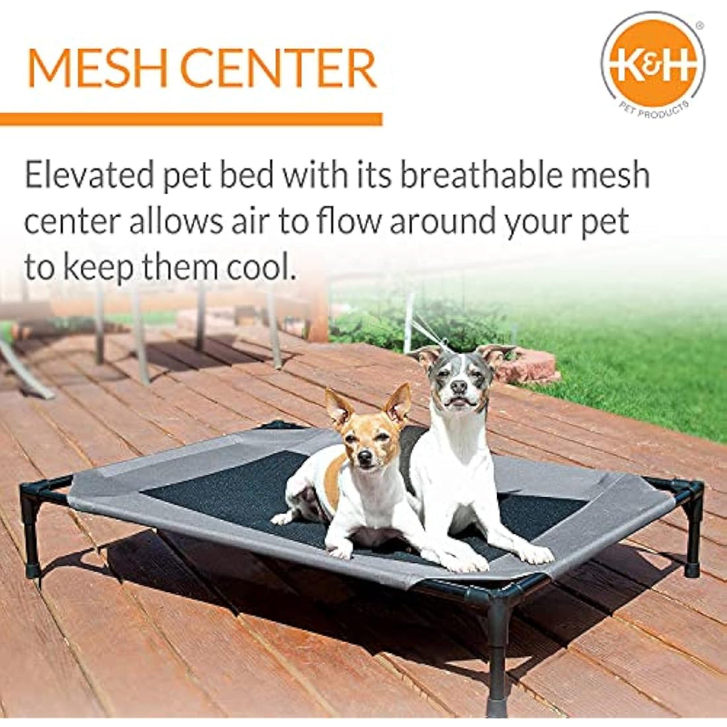 K&H Pet Products Cooling Elevated Dog Bed – Breathable Mesh Cot