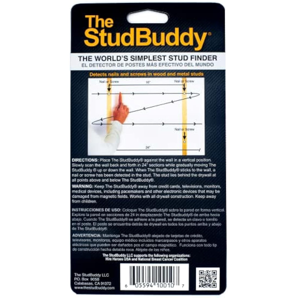 The StudBuddy Magnetic Stud Finder – Wood and Metal Wall Stud Locator