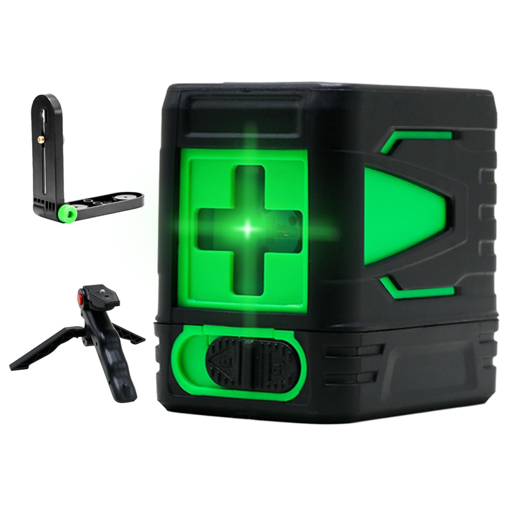 Green Self-Leveling Cross Line Laser Level with Stand