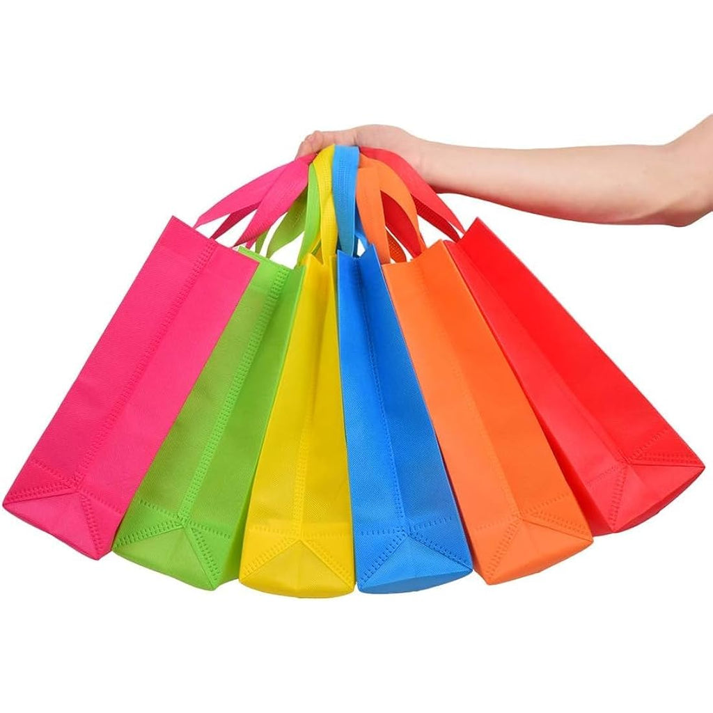 BOENFU 30 Pcs Non-Woven Party Bags with Handles - Reusable Gift Totes