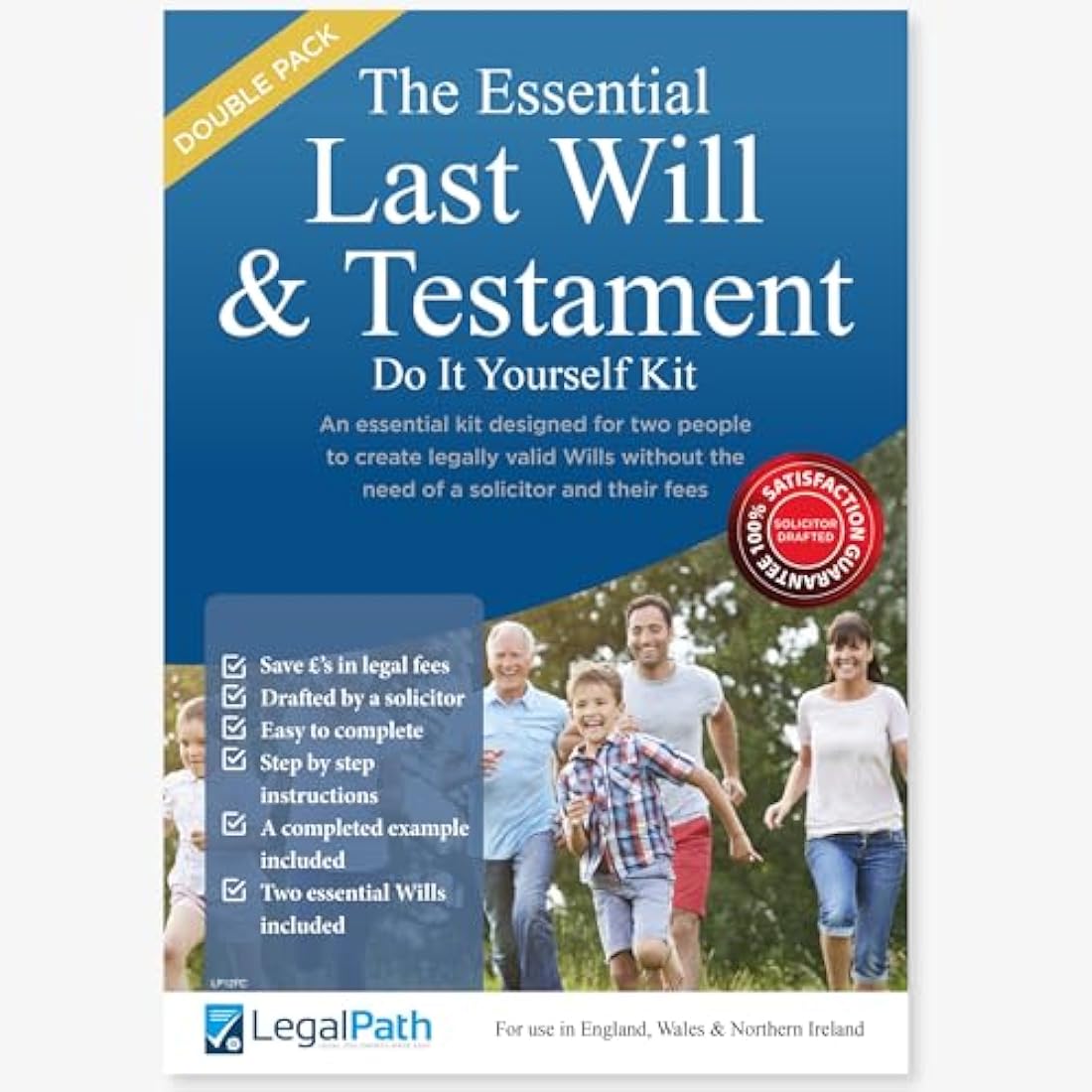 LegalPath DIY Will Kit UK: Double Pack Last Will and Testament 2025