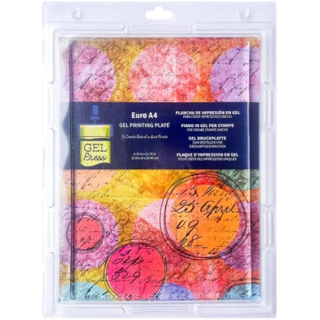 Gel Press A4 Monoprinting Plate – Reusable 21 x 29.7 cm Gel Printing Plate