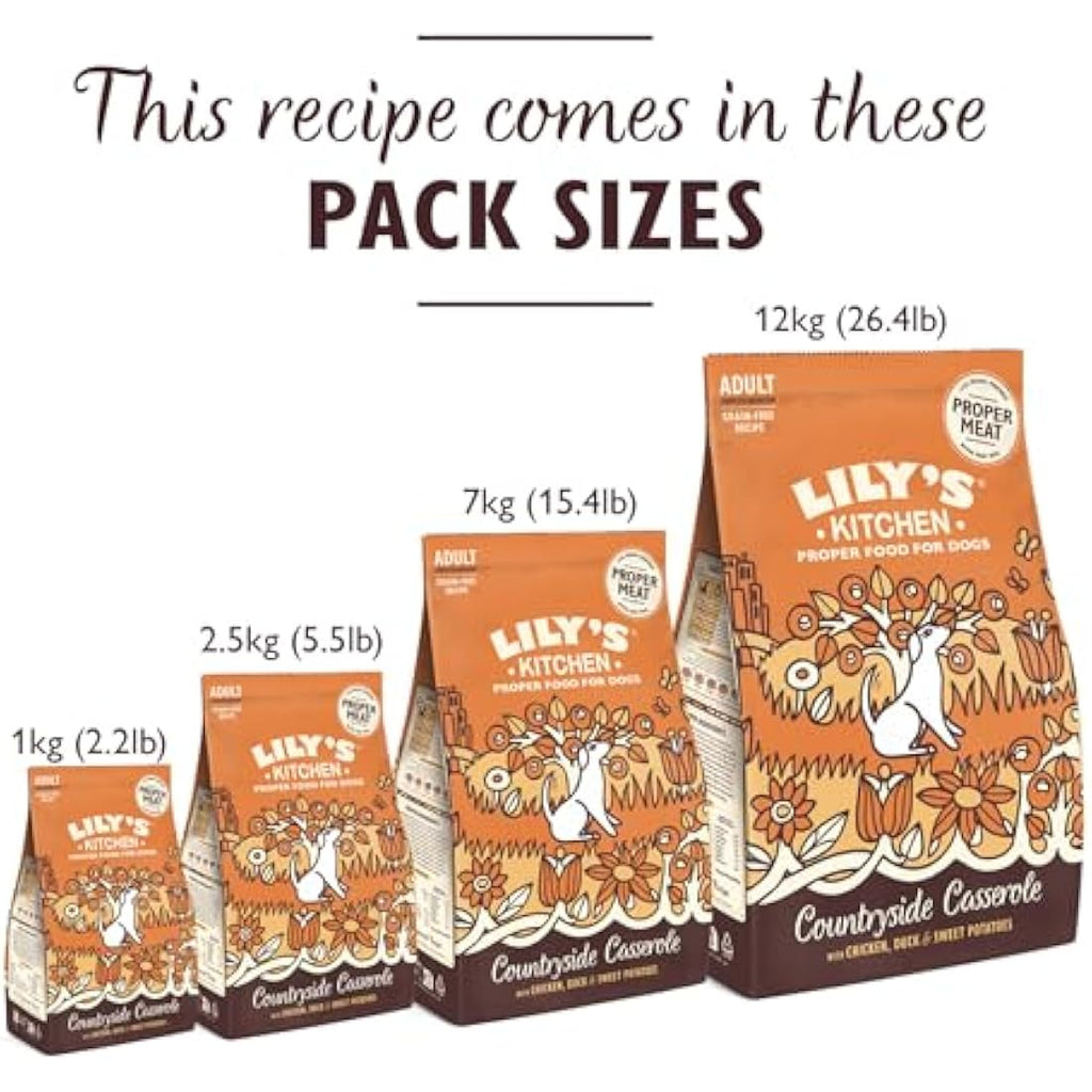 Lily's Kitchen Grain-Free Dry Dog Food - Chicken & Duck (4 x 1kg)