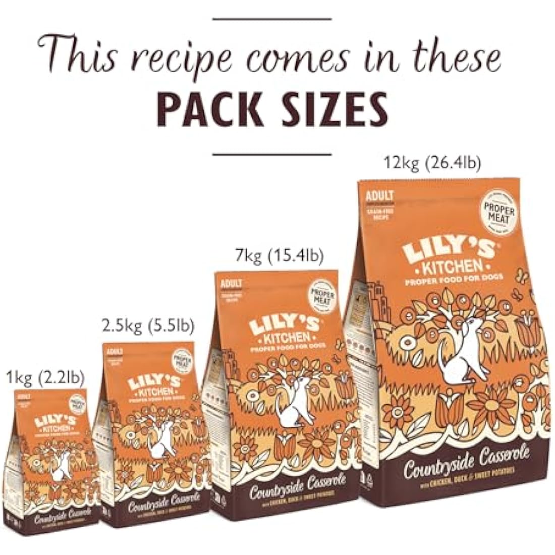 Lily's Kitchen Grain-Free Dry Dog Food - Chicken & Duck (4 x 1kg)
