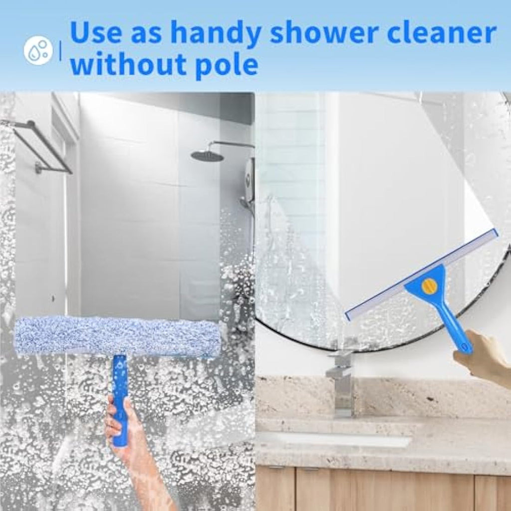 Jolof Store 3m Window Squeegee & Scrubber Kit – Long Handle Glass Cleaner