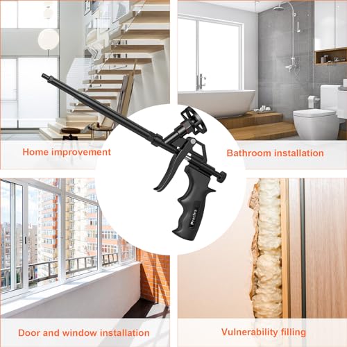 Preciva Professional Expanding Foam Gun – Heavy Duty Spray Applicator