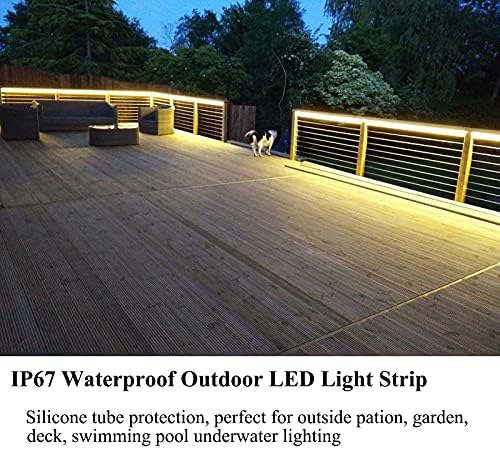 JOYLIT 24V LED Strip Lights | 4000K Natural White IP67 Waterproof 5M