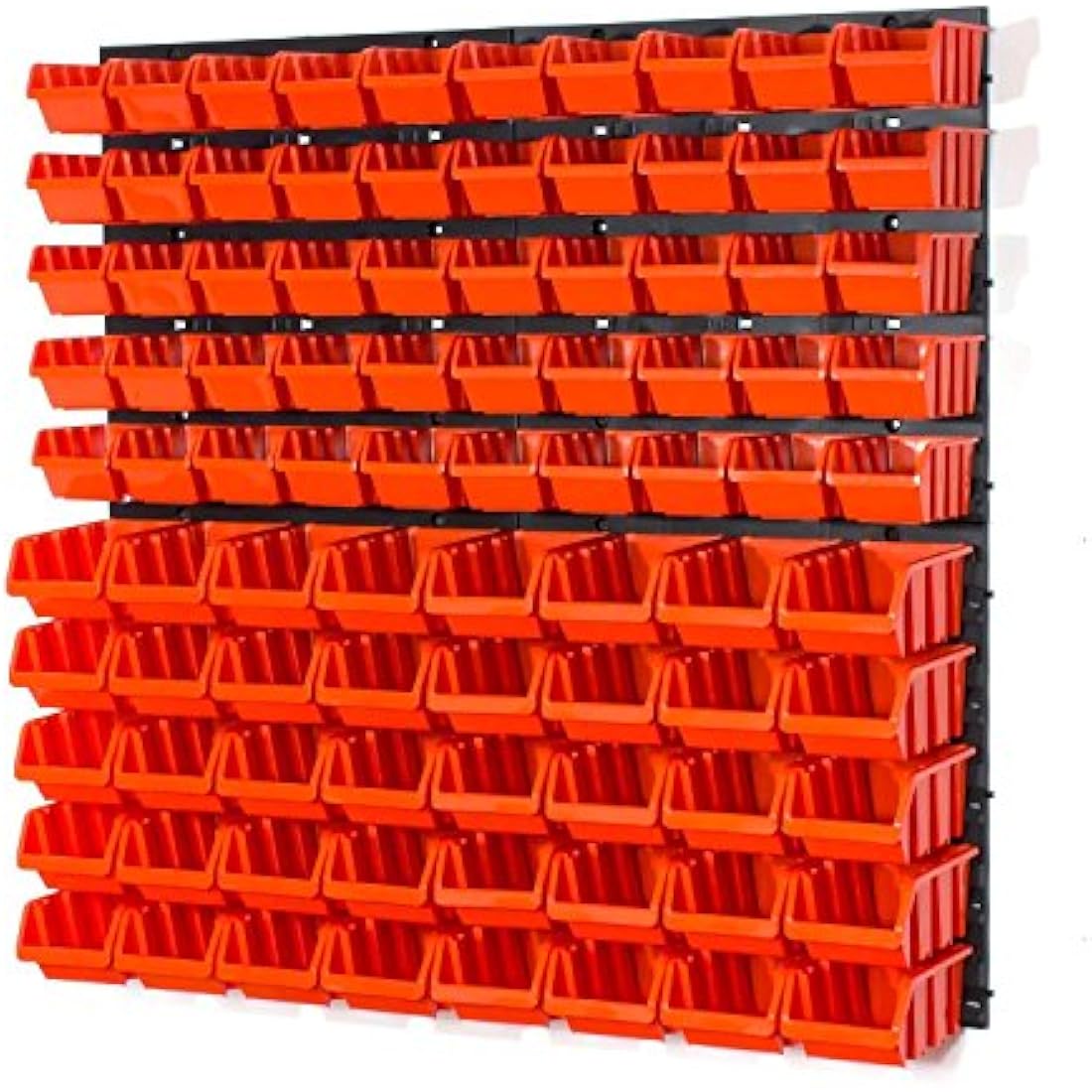 Wall Mounted Storage Bins - 90 Piece Modular Tool Organizer