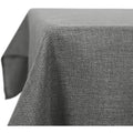 Deconovo Faux Linen Rectangle Tablecloth | Water Resistant Grey 55x95in