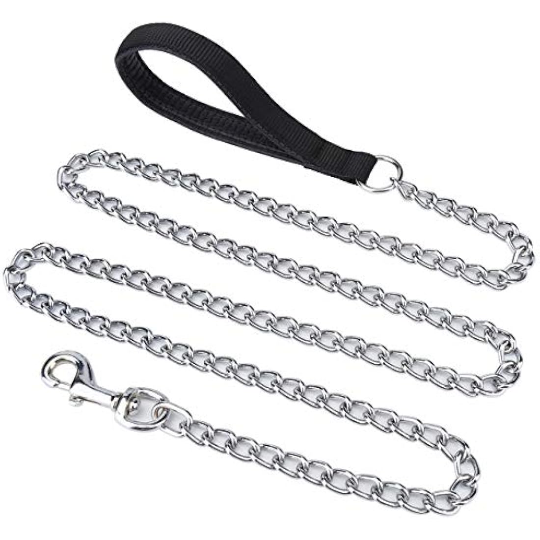 Filhome Chew Proof Metal Dog Leash | Heavy Duty Chain with Padded Handle