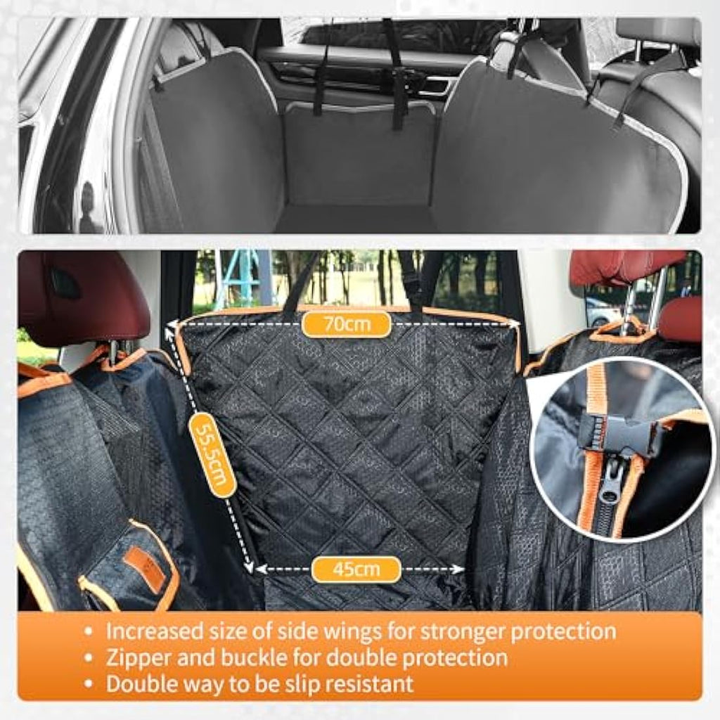 KYG Dog Car Seat Cover | Waterproof XL Dog Hammock for SUV & Trucks