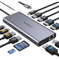 Jolof Store 14-in-1 USB C Docking Station – Triple Display 4K & 100W PD