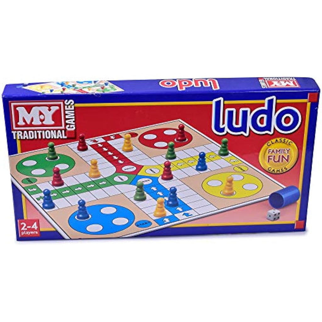 KandyToys M.Y Ludo Board Game – Classic Family Strategy Set for 2-4 Players