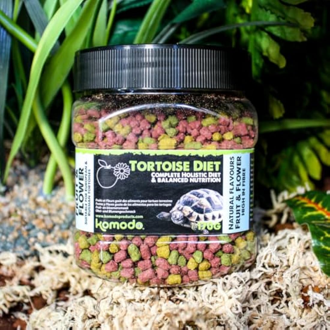 Komodo Fruit and Flower Tortoise Diet – Holistic High Fibre Food 170g