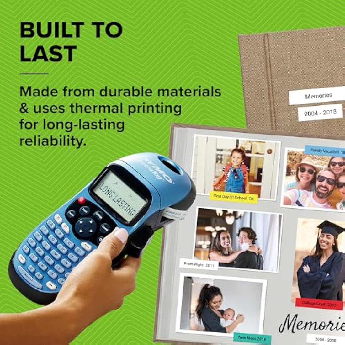 Dymo LetraTag LT-100H Handheld Label Maker Starter Kit with 3 Tapes