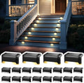 Solpex Solar Deck Lights | 20 Pack Waterproof Outdoor Step & Fence Lamps