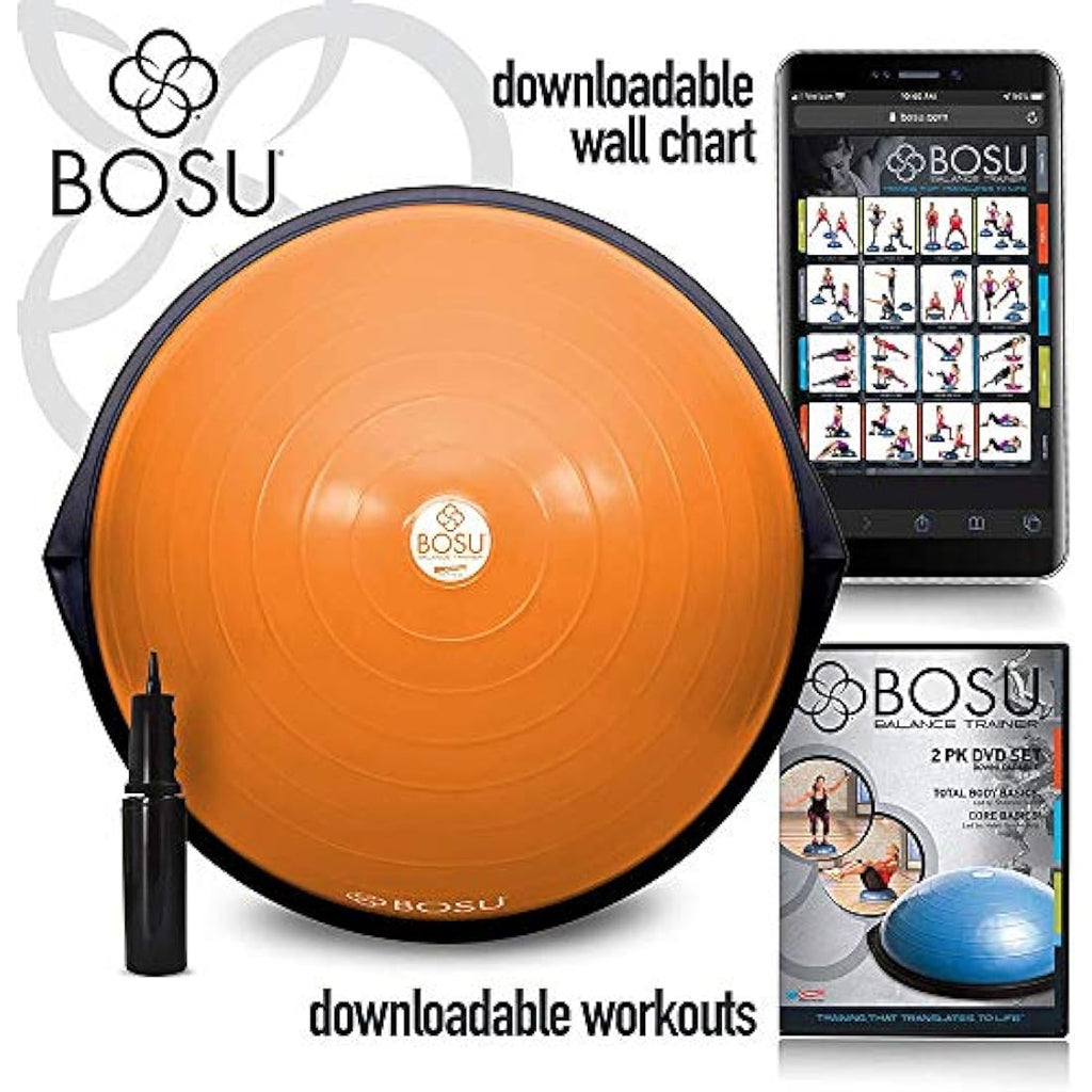 BOSU Original Balance Trainer – 26 Inch Home Gym Stability Ball