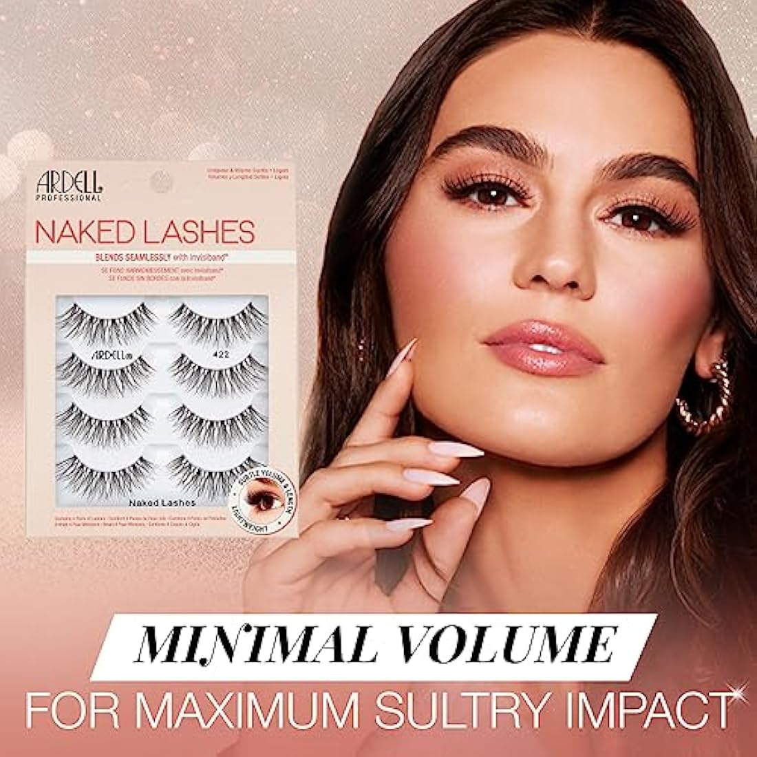 Ardell Naked Lash 422 | Natural Wispy False Eyelashes Multipack - 4 Pairs