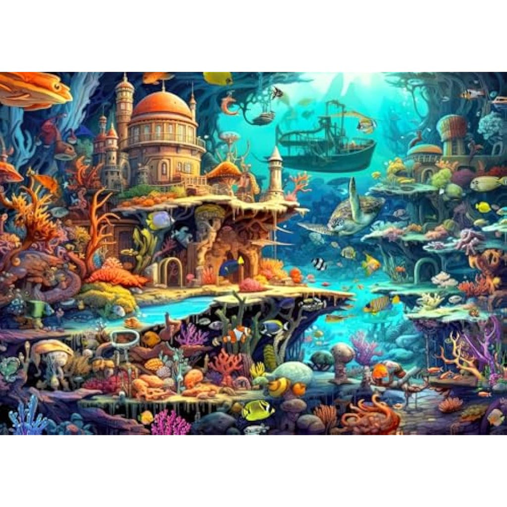 Jolof Store Whimsical Seabed 1000 Piece Jigsaw Puzzle for Adults